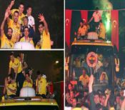 Şampiyon taraftarıyla buluştu!