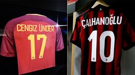 Cengiz Ünder ve Hakan Çalhanoğlu açılışı yapıyor