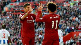 Salah Liverpool'u zirveye çıkardı! (ÖZET)