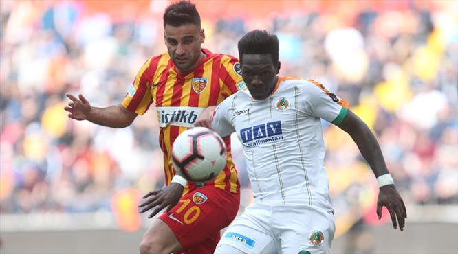 İM Kayserispor - Aytemiz Alanyaspor: 1-1 (ÖZET)