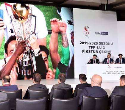 TFF 1. Lig'de 2019-2020 sezonu fikstürü çekildi