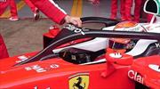 Ferrari kokpit korumasını denedi