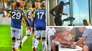 Podolski hünerlerini sergiledi! ''Hop, mars geliyor...''