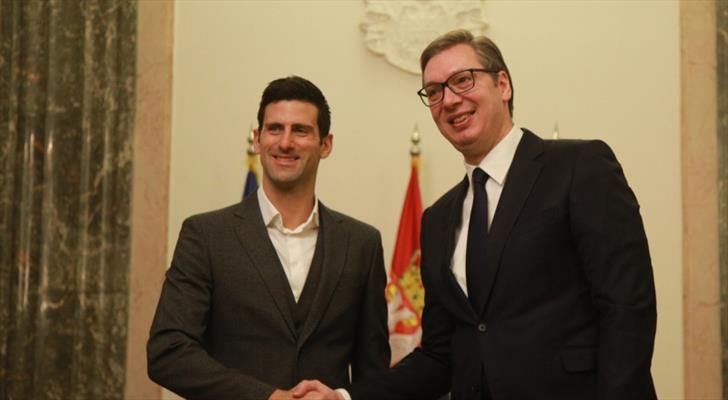 Djokovic, Sırbistan Cumhurbaşkanı ile Avustralya Açık'ı konuştu