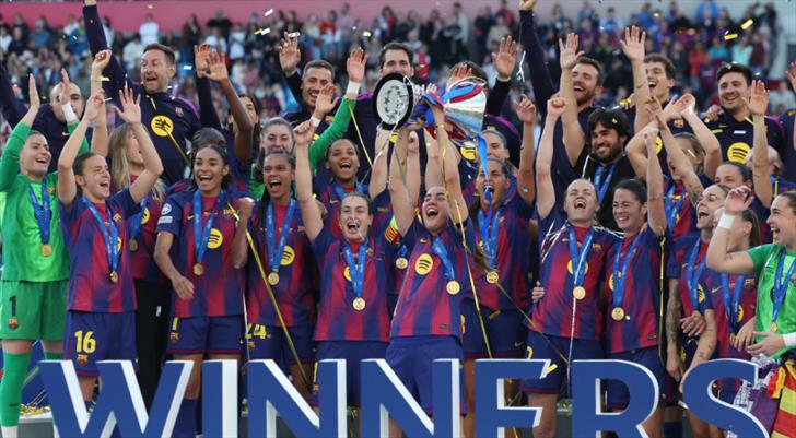 UEFA Kadınlar Şampiyonlar Ligi şampiyonu Barcelona!