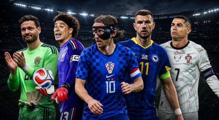 2026 Dünya Kupası'nda 40 yaş üstü 7 futbolcu forma giyecek