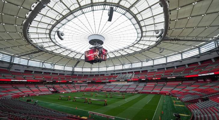Millilerin sahne alacağı BC Place, Dünya Kupası'na hazır