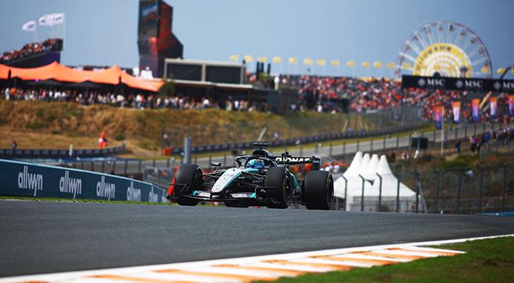 Hollanda Grand Prix'sinde pole pozisyonu Russell'ın!